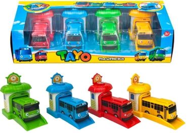 masin oyuncaqlari: Tayo avtobus dəsti Набор Автобусов Тайо включает в свой состав не