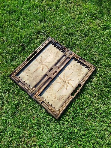 Nərdlər: Taxta Nərd-Taxta (Backgammon) dəsti - Material: keyfiyyətli ağac — 11