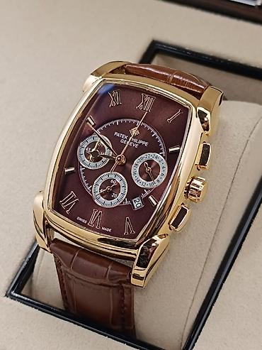 Aksesuarlar: Patek Philippe Geneve kişi saatı – klassik tonno (yastıq formalı) — 7