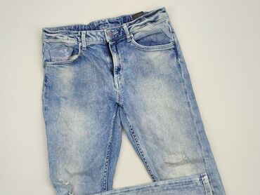 Spodnie: Spodnie jeansowe, H&M, 10 lat, 134/140, stan - Dobry