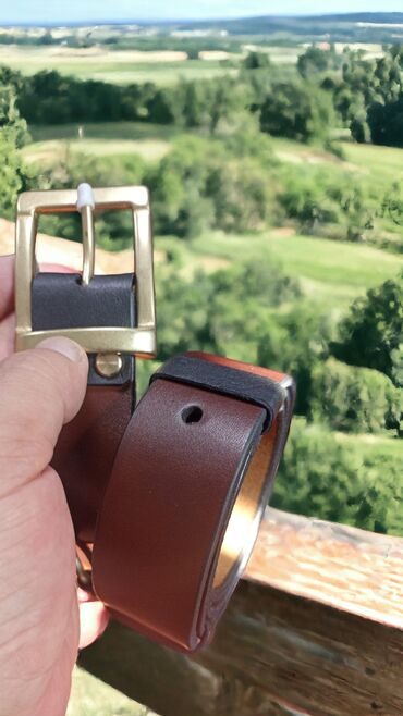 Ремни и пояса: Ремень из натуральной кожи. Толщина 3-4 мм. Длину подберем — 10