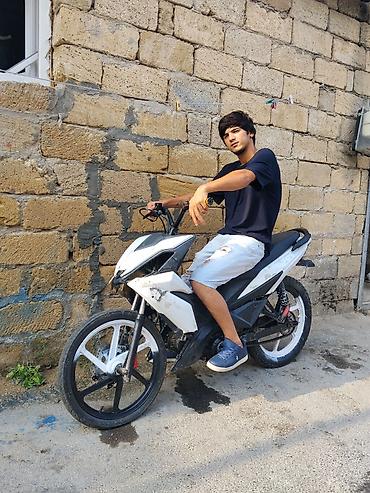 electro skuter: Stunt/drag üslubunda modifikasiya edilmiş moped-baza - Çərçivə və — 1
