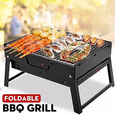 Manqallar, qrillər, barbekyu: Barbeku manqal teze mallar Барбекю 35x27sm olcude Sekilde gorduyunuz — 4