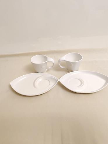 dəm caydan: Çay dəsti, rəng - Ağ, Farfor, 2 nəfərlik — 2