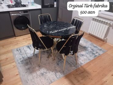 modern stol stul: Yumru masa, 4 stul, Türkiyə