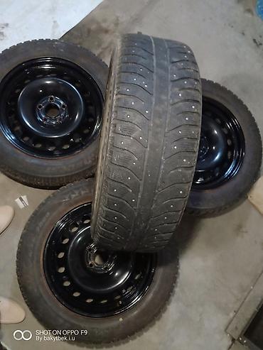 c 63: Колеса в сборе 215 / 60 / R 17, Зимняя шипованная, Б/у, Комплект, Легковые, Железные, отверстий - 5 — 5