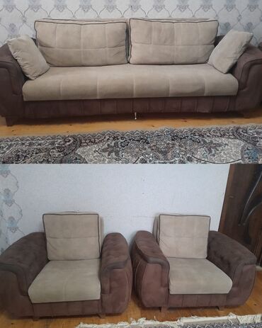 Komodlar: Divan kreslo desti 400azn. Her biri acilir. Bazalidir. Unvan Hokmeli