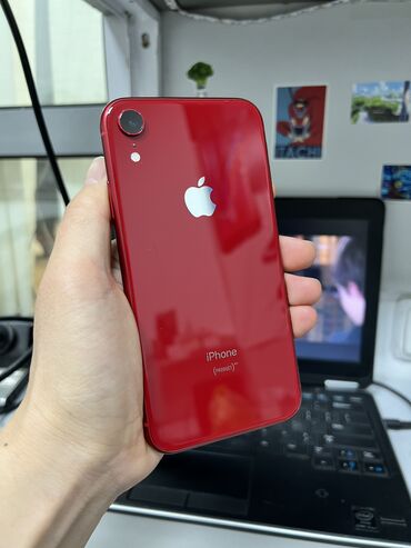 iphone 7 128gb бишкек бу: IPhone Xr, Колдонулган, 128 ГБ, Кызыл, 81 %