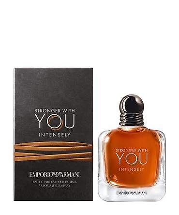 qara rəng: Emporio Armani Stronger With You Intensely – kişi üçün Eau de Parfum — 1