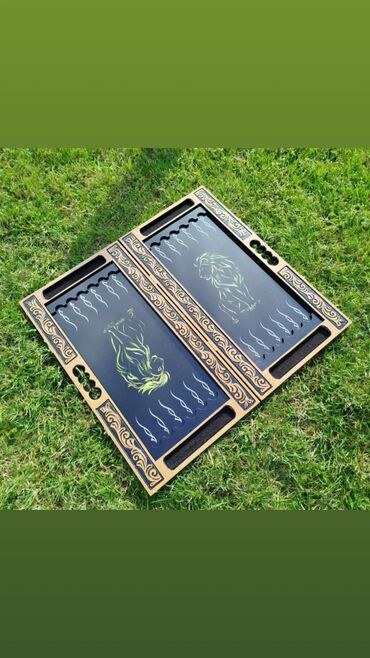 Nərdlər: Məhsul: Nərd dəsti – tematik dizaynlı - Lövhə: Qara fon üzərində — 10