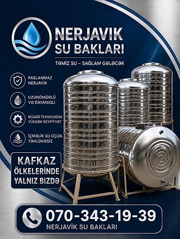 paslanmaz cən: Nerjavik su bakları – təmiz su, sağlam gələcək üçün. - Paslanmaz — 1