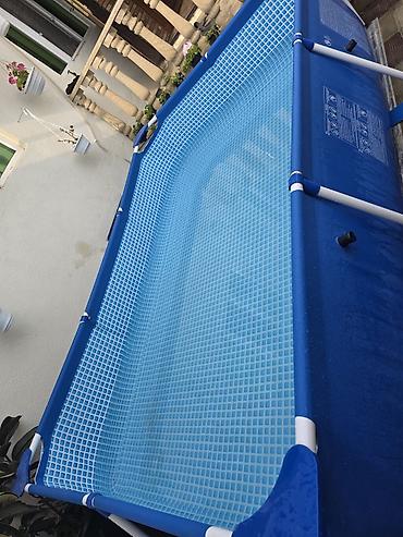 Karkas hovuzları: Hovuz satılır ! 3m×2m×75sm Hovuz satılır az işlənib hec problemi — 8