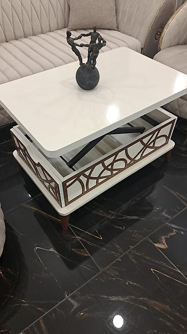 masa ev: Düz masa, Transformer, Parlaq laminat — 1