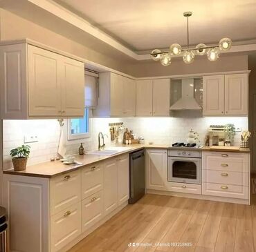 Sifarişlə mətbəx mebeli: Sifarişlə mətbəx dəsti, Özü çəkən petlələr, MDF, Kredit yoxdur, Pulsuz çatdırılma, Rayonlara çatdırılma — 11