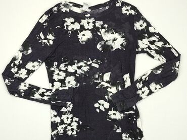 czarne bluzki z długim rękawem eleganckie: Bluzka Damska, H&M, S, stan - Zadowalający