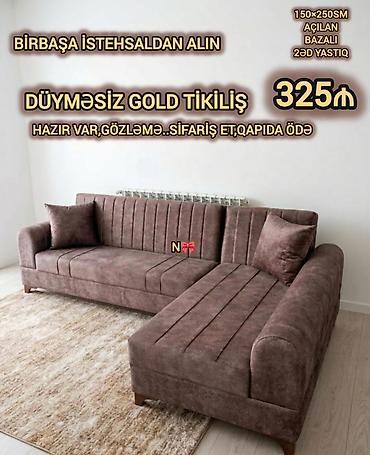 Divanlar: Satılır: *BİRBAŞA İSTEHSALDAN KÜNC DİVAN* Qeyd:*YENİDİR*🤎*hazır var* — 1