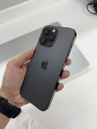 Apple iPhone: IPhone 14 Pro Max, Б/у, 512 ГБ, Черный, Защитное стекло, Чехол, Кабель, 84 %