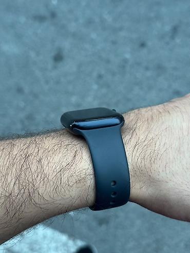apple whatch 7: Apple Watch Series 7 (GPS) – Qara - Korpus: Alüminium, parlaq qara — 4