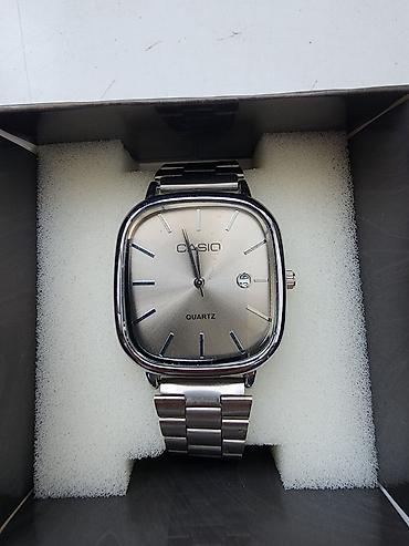 soft shell: Классические часы часы, Casio, Серебро, Япония, Мужские, Новый — 1