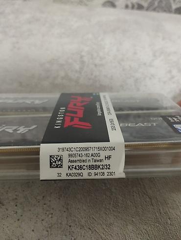 rush wave: Оперативная память (RAM) для ПК, Новый, Kingston Fury, 32 ГБ, DDR4, 3600 МГц — 2