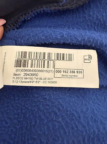 Pencəklər: Quechua flees kurtka (Decathlon) - Rəng: mavi - Material: 100% — 6