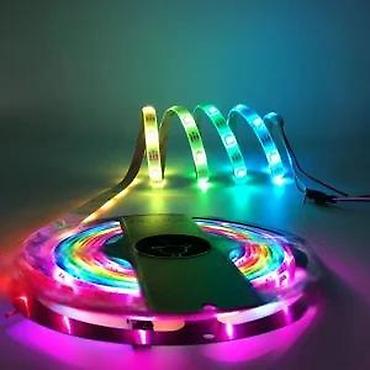 Rasveta: Led trake adresabil inteligentne RGB ws2812b 24V 5V. Kontakt telefon — 5