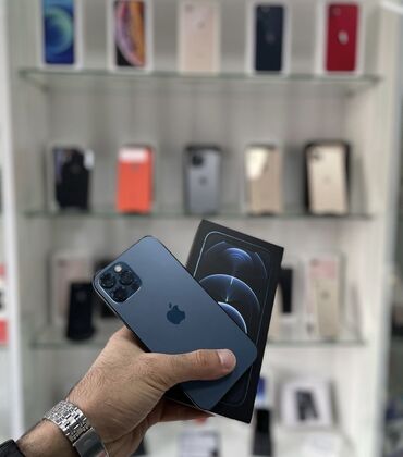 apple iphone 6: IPhone 12 Pro Max, 128 ГБ, Pacific Blue, Отпечаток пальца, Face ID