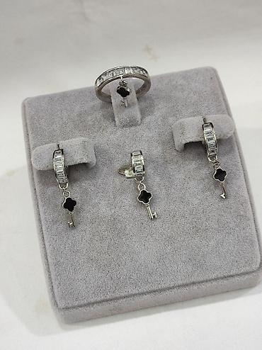 Серебряные наборы украшений: Серебряный Набор в стиле Ванклиф Серебро 925 пробы Дизайн Италия — 4