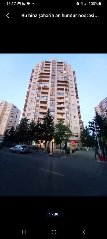 бина аз квартиры: Yasamal, 5 otaqlı, Yeni tikili, m. Elmlər Akademiyası, 280 kv. m