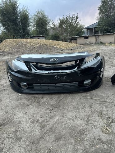 профнастил 0.35 на крышу: Бампер Передний Kia, Б/у, Оригинал