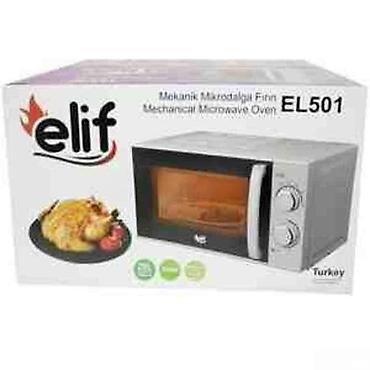 Mikrodalğalı soba Elif, Mikrodalğalar ilə, rəng - Boz, Yeni