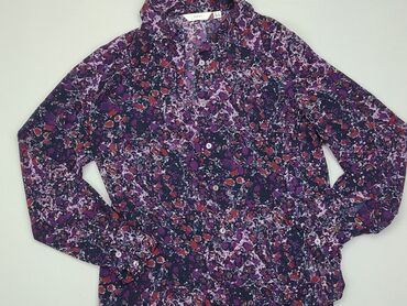 fioletowa bluzki z długim rękawem: Koszula Damska, Next, L, stan - Dobry