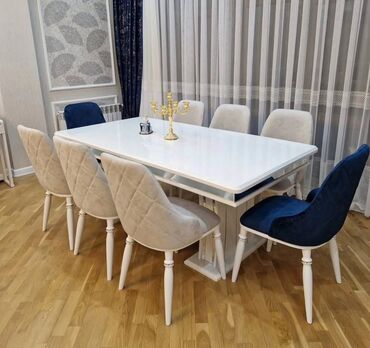 Masa və oturacaq dəstləri: Qonaq otağı üçün, Yeni, Açılmayan, Dördbucaq masa, 6 stul -da lalafo.az — 7 Masa və oturacaq dəstləri: Qonaq otağı üçün, Yeni, Açılmayan, Dördbucaq masa, 6 stul — 7