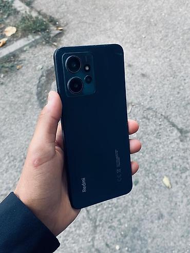 Уюлдук телефондор жана аксессуарлар: Redmi, Redmi Note 12, Колдонулган, 128 ГБ, түсү - Кара, 1 SIM, 2 SIM — 1
