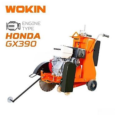 beton yonan aparat: Beton kəsmə aparatı "WOKIN"WOKIN BENZINLI BETON ASFALT KESME makinasi — 1