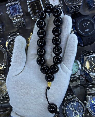 Təsbehlər: Şüşə bəzəkli təsbeh – bir neçə rəng variantı - Material: cilalanmış — 6