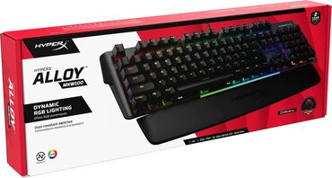 микрофоны для компьютера: Клавиатура, HyperX, Механическая, Проводное подключение, Размер: 100%