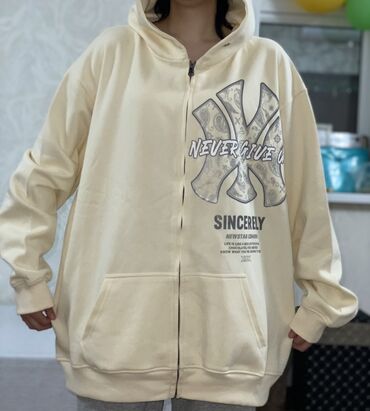 Толстовки, худи: Худи, На флисе, Оверсайз, Китай, Новый, Все размеры — 1