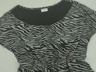 czarne bluzki krótki rekaw: Blouse, 3XL (EU 46), condition - Good