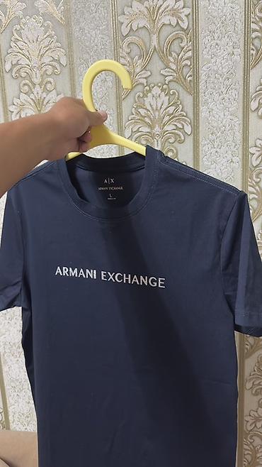 Футболки: Мужская футболка, L, Armani, Новый, цвет - Синий — 4