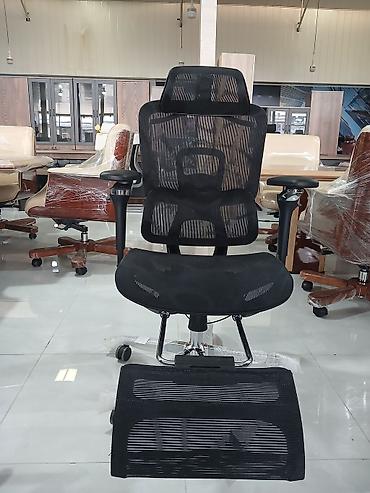 təzə mebellər: Ofis kresloları – müxtəlif modellər - Direktor tipi dəri kreslo (tünd — 9
