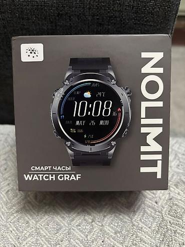 Акылдуу сааттар: Смарт-часы NOLIMIT Watch Graf - Круглый цветной дисплей с — 1