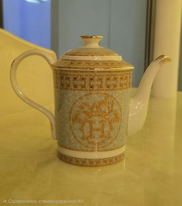 Porselen çaydan – klassik dizayn - Material: yüksək keyfiyyətli