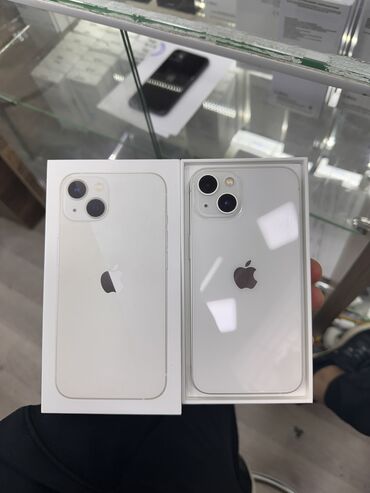 айфон полтавка: IPhone 13, Колдонулган, 128 ГБ, Ак, Коргоочу айнек, Каптама, Куту, 87 %