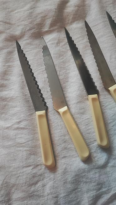 набор ножей: Salat çörək, qarpız kəsmək üçün misarli bıçaq. Nerj. Təzə. Rusiya — 8