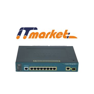 Modemlər və şəbəkə avadanlıqları: Cisco 2960 8 POE WS-C3560-8PC-S megabit switch 🛠 bütün detalları test