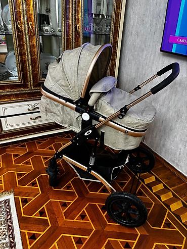 Gəzinti arabaları: Uşaq arabası – çoxfunksiyalı, rahat və praktik model • Rəng: bej — 8