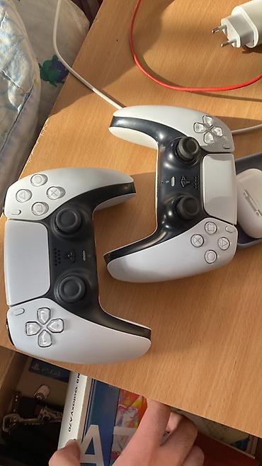 ps4 oyunlar: PlayStation 5 2 PULT - Rəng: ağ-qara - Model: Sony PS5 DualSense - — 1