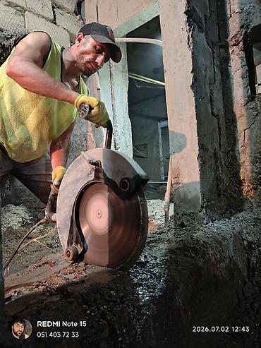 Beton işləri: Beton kəsmə xidməti - Divar, döşəmə və tavanlarda dəqiq və səliqəli — 10