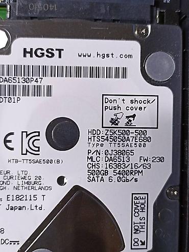 Жесткие диски, переносные винчестеры: Накопитель, Б/у, HDD, 512 ГБ, 2.5" — 7